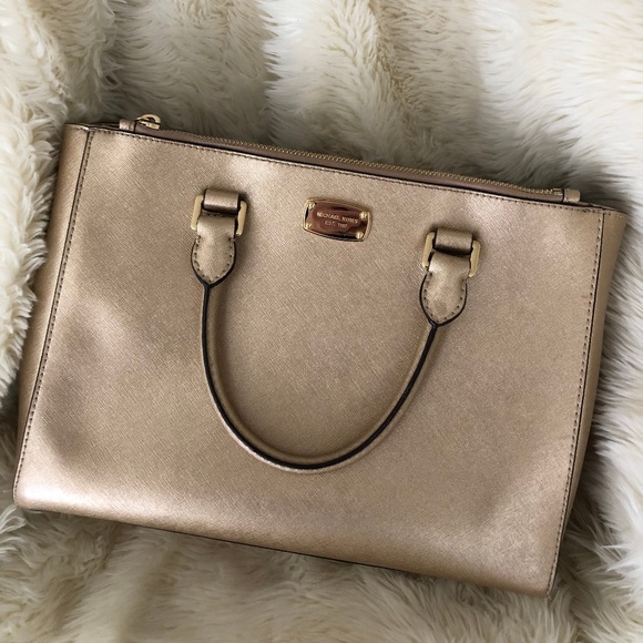 Michael Kors Handbags - Authentic Michael Kors Metallic Shoulder Bag
